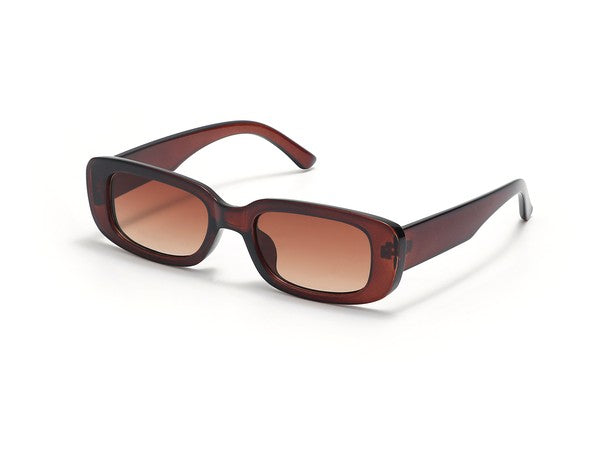 Retro Vintage Slim Rectangle Fashion Sunglasses - Pure Serenity DBA