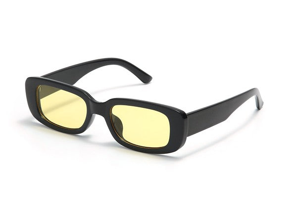 Retro Vintage Slim Rectangle Fashion Sunglasses - Pure Serenity DBA