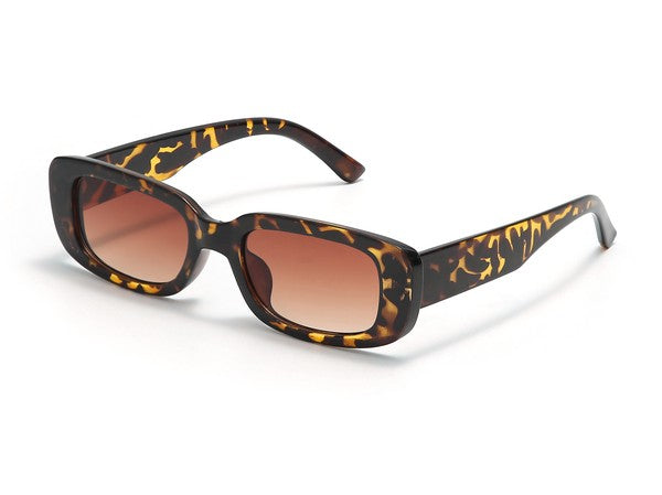 Retro Vintage Slim Rectangle Fashion Sunglasses - Pure Serenity DBA