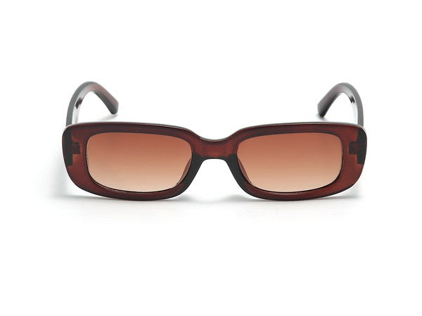 Retro Vintage Slim Rectangle Fashion Sunglasses - Pure Serenity DBA