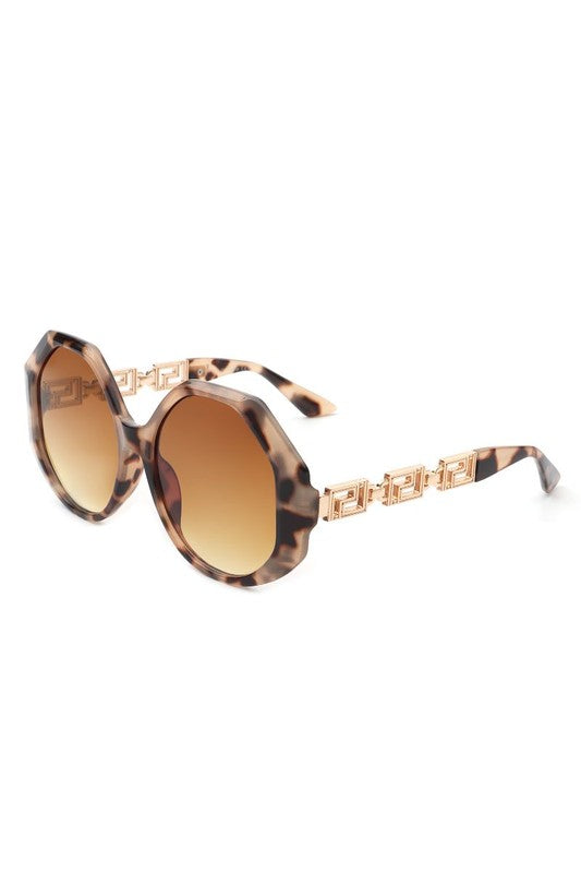 Round Circle Geometric Fashion Oversize Sunglasses - Pure Serenity DBA
