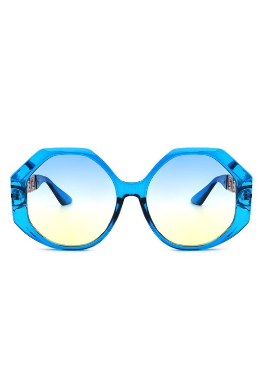 Round Circle Geometric Fashion Oversize Sunglasses - Pure Serenity DBA