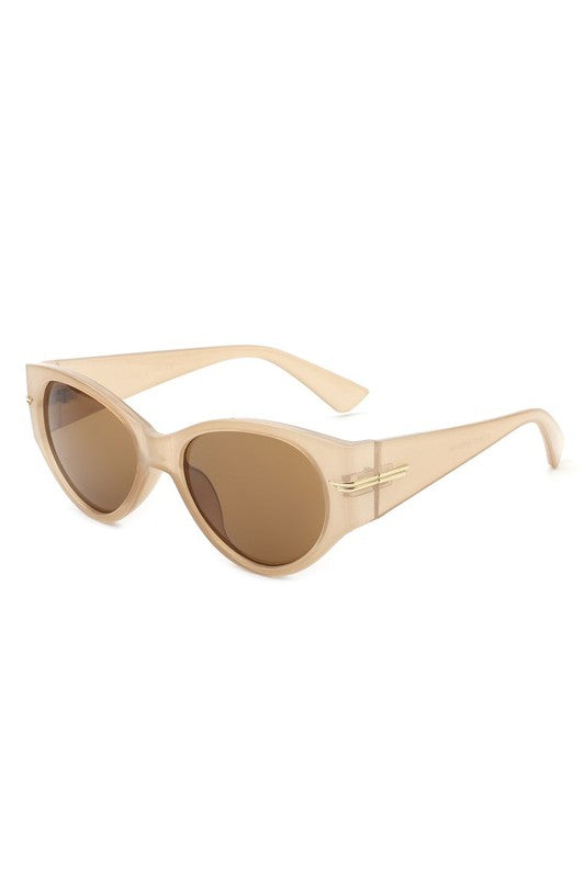 Round Retro Cat Eye Fashion Sunglasses - Pure Serenity DBA