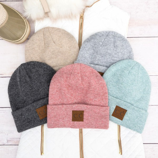 CC Heathered Boyfriend Beanie - Pure Serenity DBA