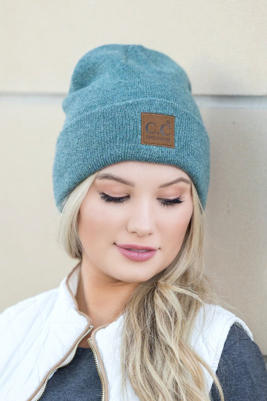 CC Heathered Boyfriend Beanie - Pure Serenity DBA