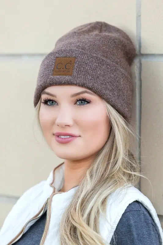 CC Heathered Boyfriend Beanie - Pure Serenity DBA