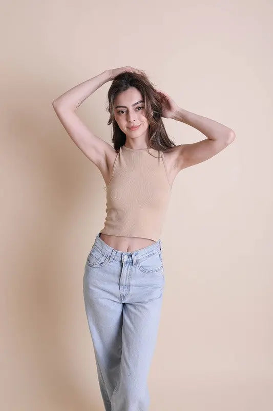 High Neck Racerback Brami Top Leto Accessories