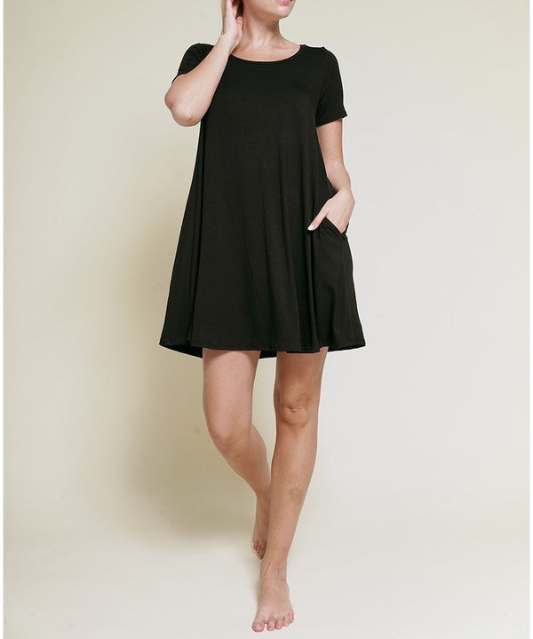BAMBOO CLASSIC SHORT SLV DRESS - Pure Serenity DBA