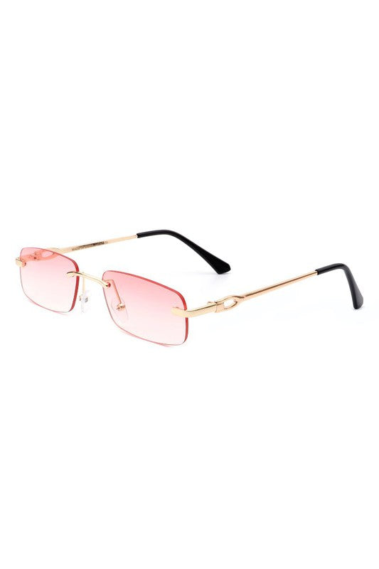 Rectangle Narrow Fashion Tinted Retro Sunglasses - Pure Serenity DBA