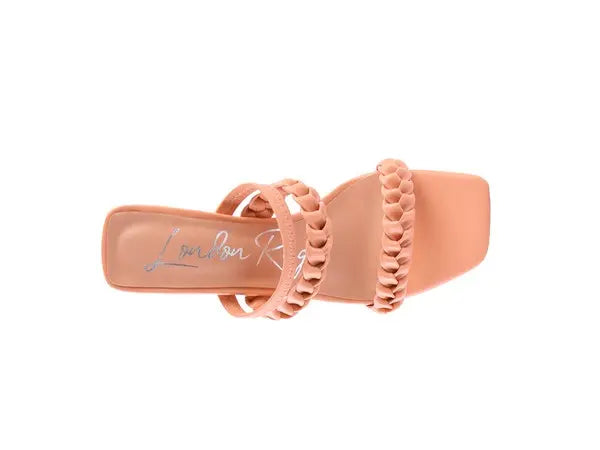 ARNIE BRAIDED BLOCK HEELED SLIDER SANDALS Rag Company