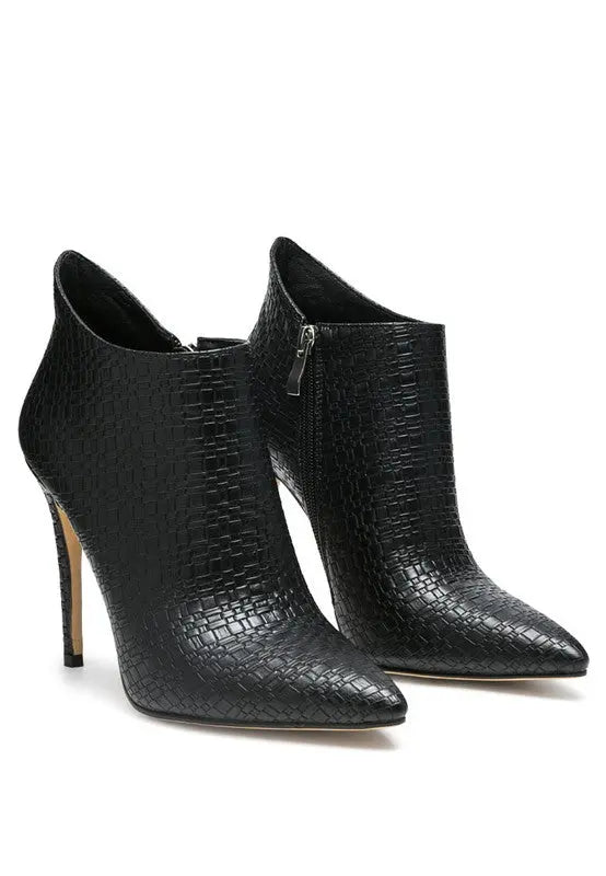 LOLITA WOVEN TEXTURE STILETTO BOOT Rag Company