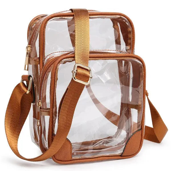 See Thru Multi Compartment Crossbody Bag Fashion World