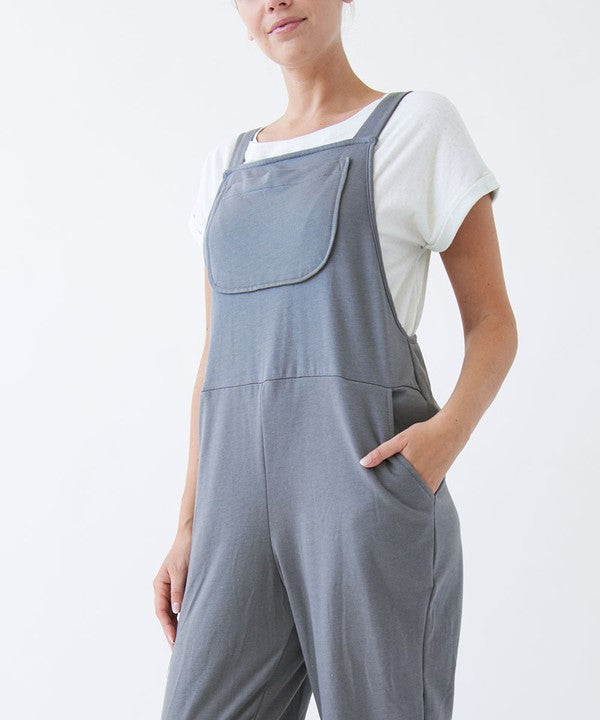 BRUSHED ORGANIC HEMP Relaxed Fit Overalls - Pure Serenity DBA