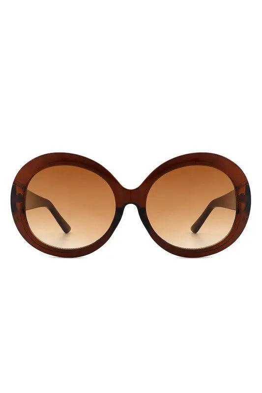 Oversize Circle Fashion Women Round Sunglasses Cramilo Eyewear
