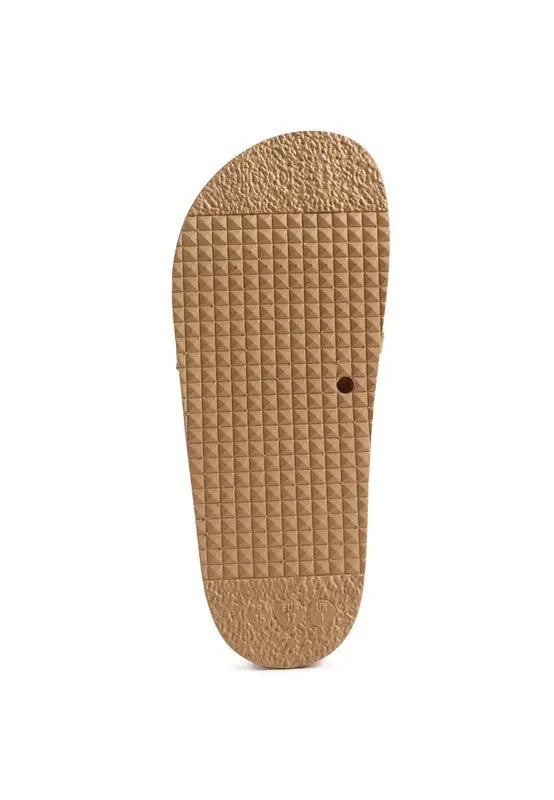 MIAMI SHOT BLING CHAIN STRAP WOVEN SLIP ON FLATS Rag Company