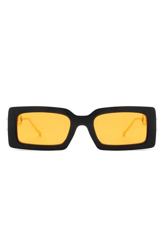 Square Flat Top Chain Link Design Sunglasses Cramilo Eyewear