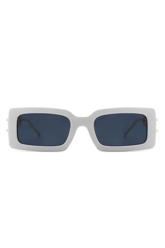 Square Flat Top Chain Link Design Sunglasses Cramilo Eyewear