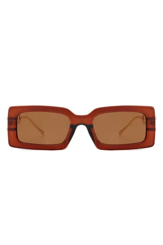 Square Flat Top Chain Link Design Sunglasses Cramilo Eyewear