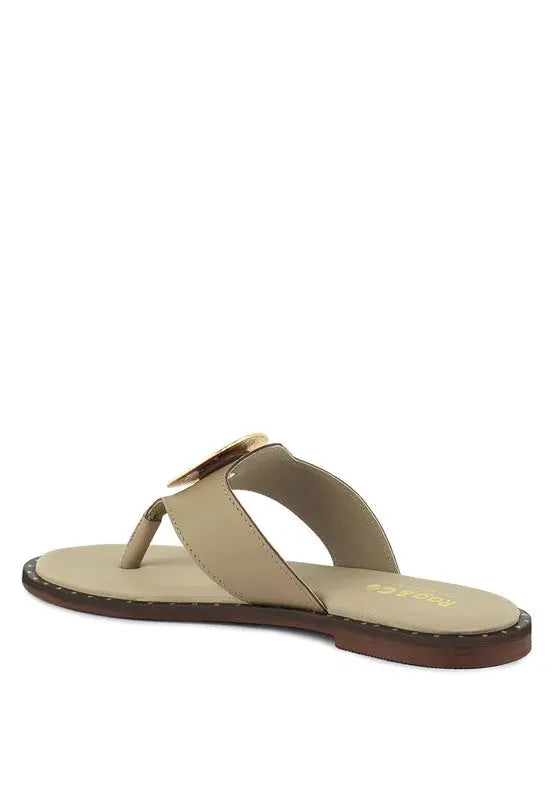 KATHLEEN Embellished Slip-On Thong Sandals Rag Company