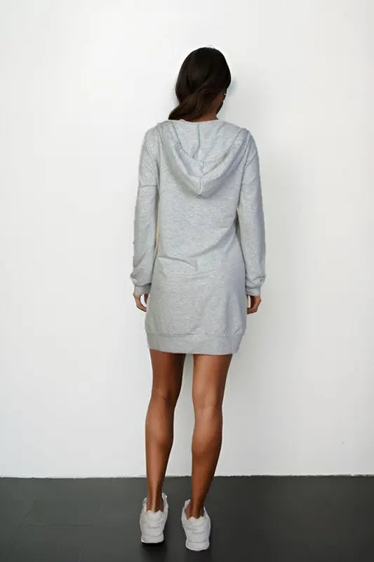 French Terry Hoodie Dress Capella
