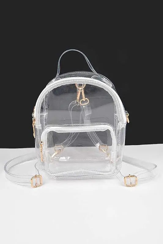 Transparent Cleared Stadium Small Backpack LA Jewelry Plaza