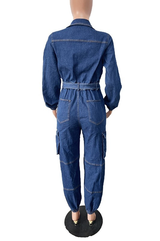 WOMEN DENIM JUMPSUIT - Pure Serenity DBA