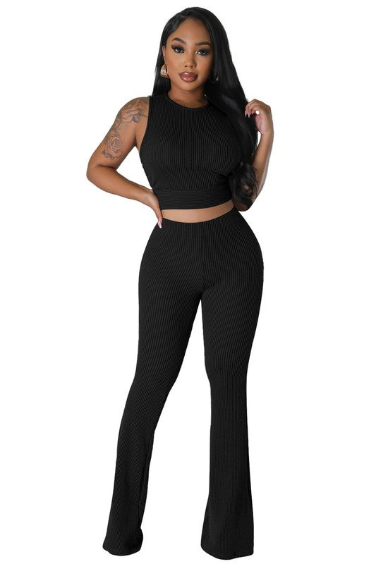 FASHION WOMEN TWO PIECE PANTS SET - Pure Serenity DBA