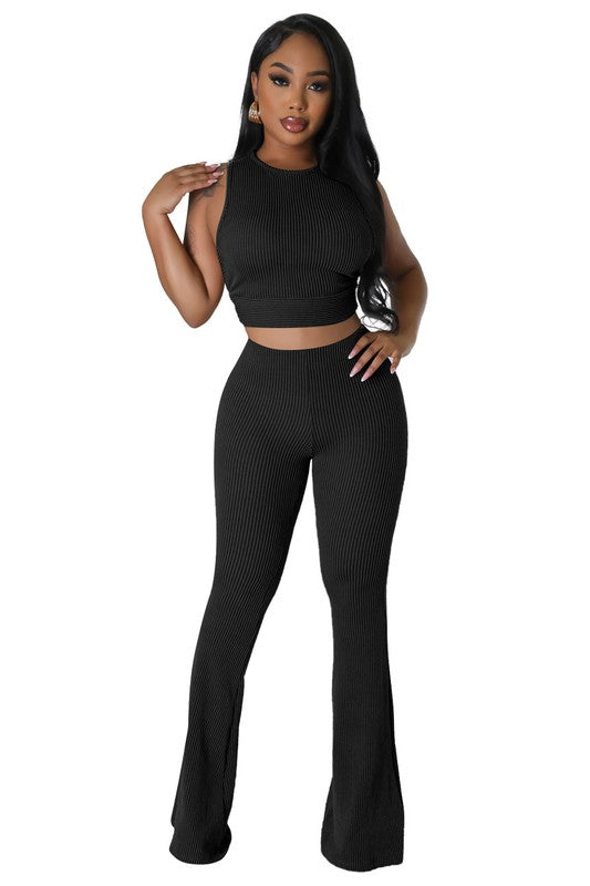 FASHION WOMEN TWO PIECE PANTS SET - Pure Serenity DBA