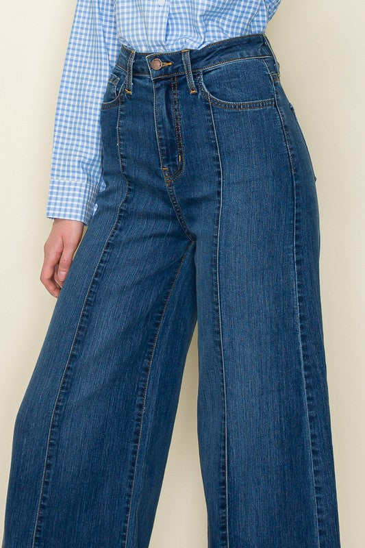 Wide leg, denim pants, jeans, western - Pure Serenity DBA