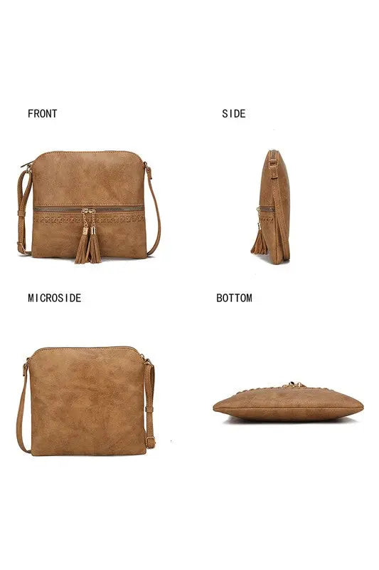 MKF Collection Corina Crossbody by Mia K. - Pure Serenity DBA