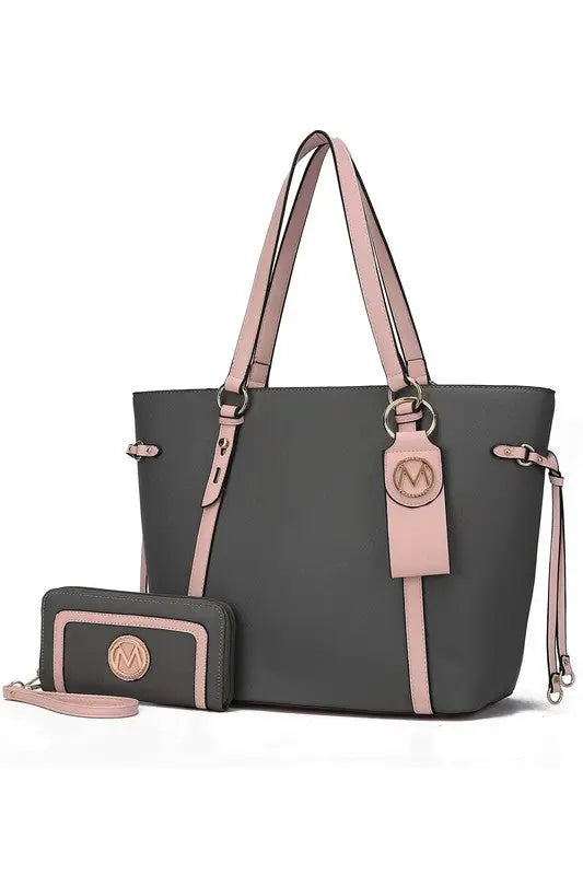 MKF Collection Tote with Wallet & Detachable Set - Pure Serenity DBA