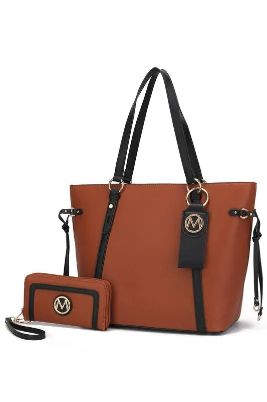 MKF Collection Tote with Wallet & Detachable Set - Pure Serenity DBA