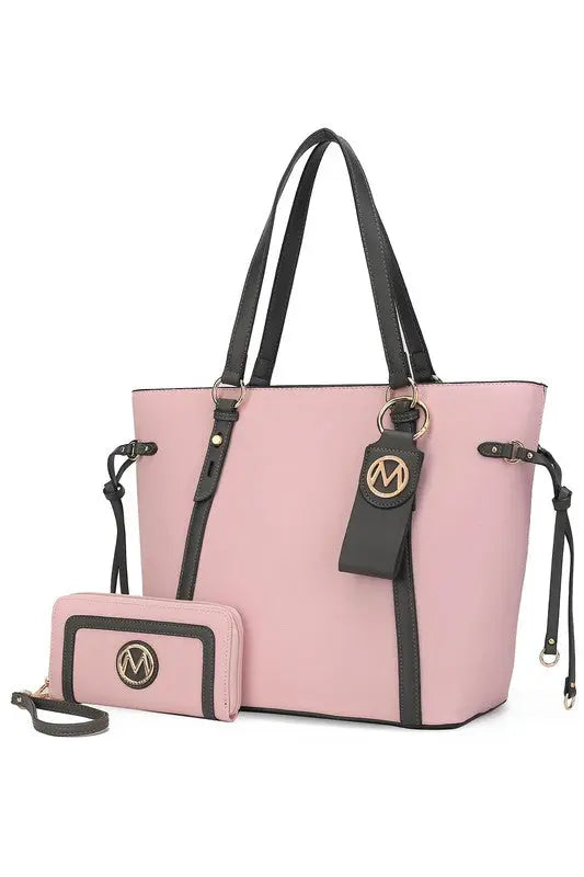 MKF Collection Tote with Wallet & Detachable Set - Pure Serenity DBA
