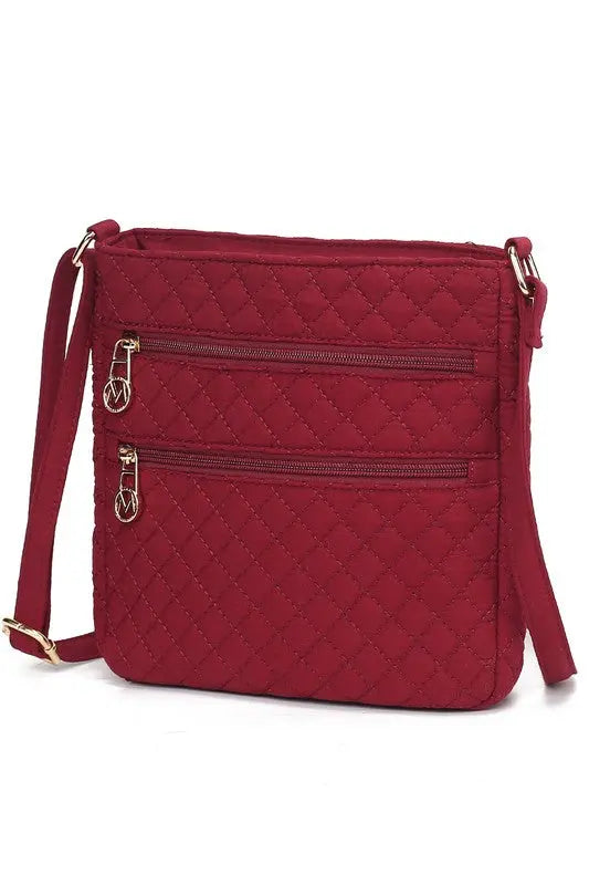 MKF Collection Lainey Quilted Cotton Crossbody Bag MKF Collection by Mia K