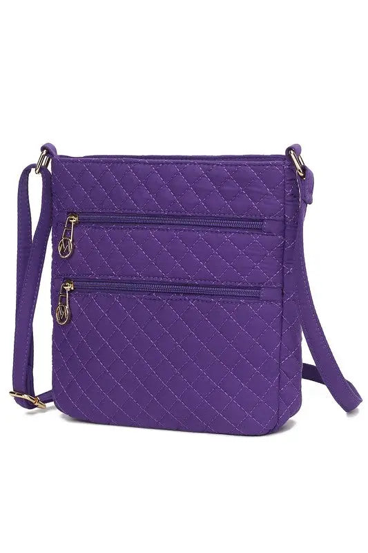 MKF Collection Lainey Quilted Cotton Crossbody Bag MKF Collection by Mia K
