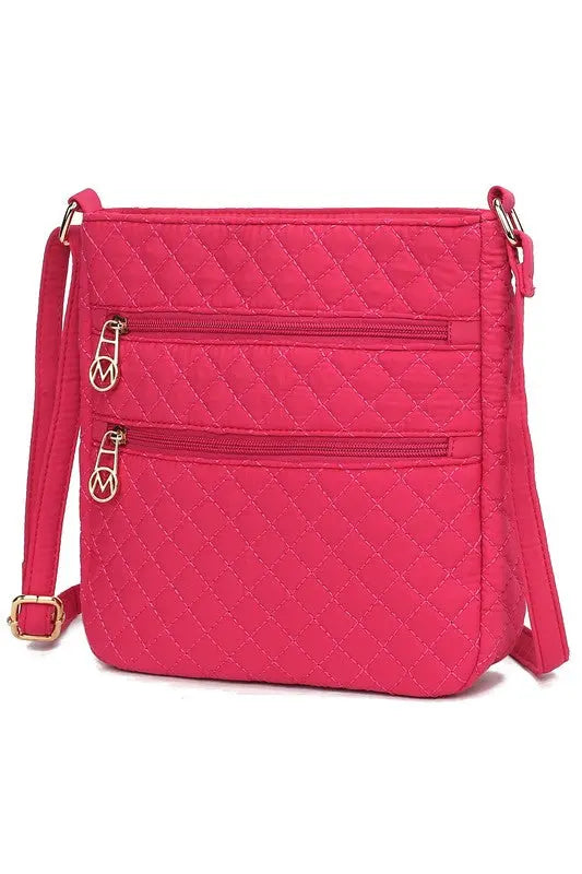 MKF Collection Lainey Quilted Cotton Crossbody Bag MKF Collection by Mia K