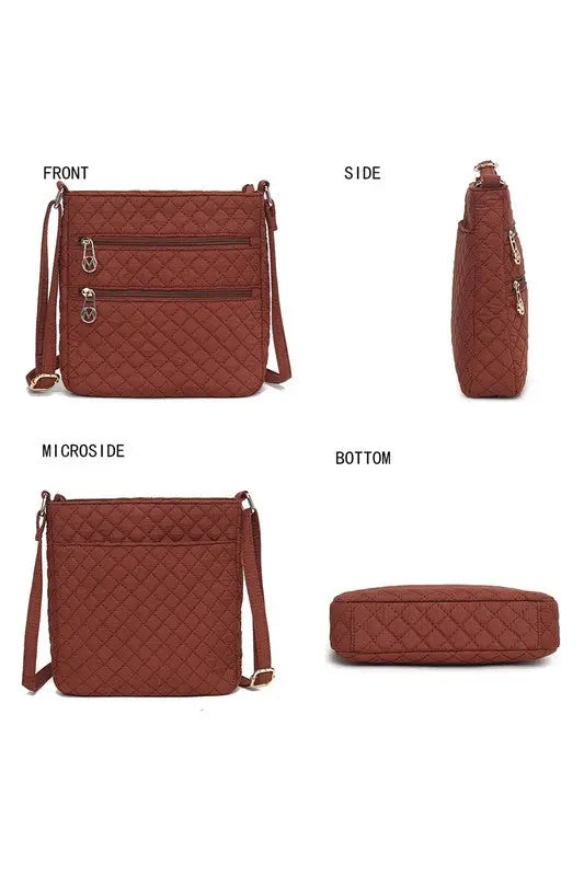MKF Collection Lainey Quilted Cotton Crossbody Bag MKF Collection by Mia K
