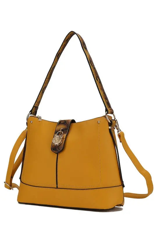 MKF Collection Snake Vegan Leather Shoulder Bag - Pure Serenity DBA