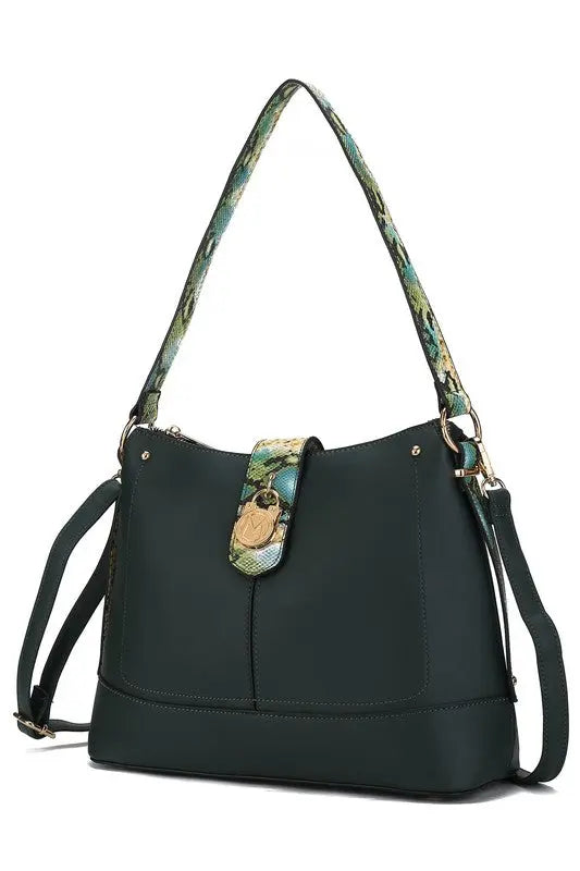 MKF Collection Snake Vegan Leather Shoulder Bag - Pure Serenity DBA