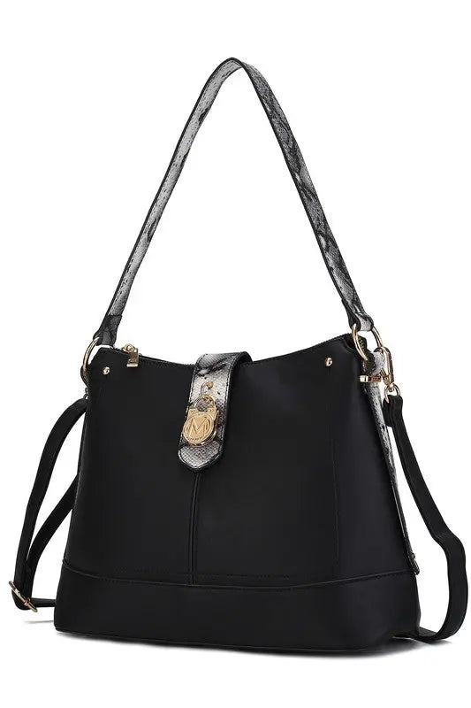 MKF Collection Snake Vegan Leather Shoulder Bag - Pure Serenity DBA