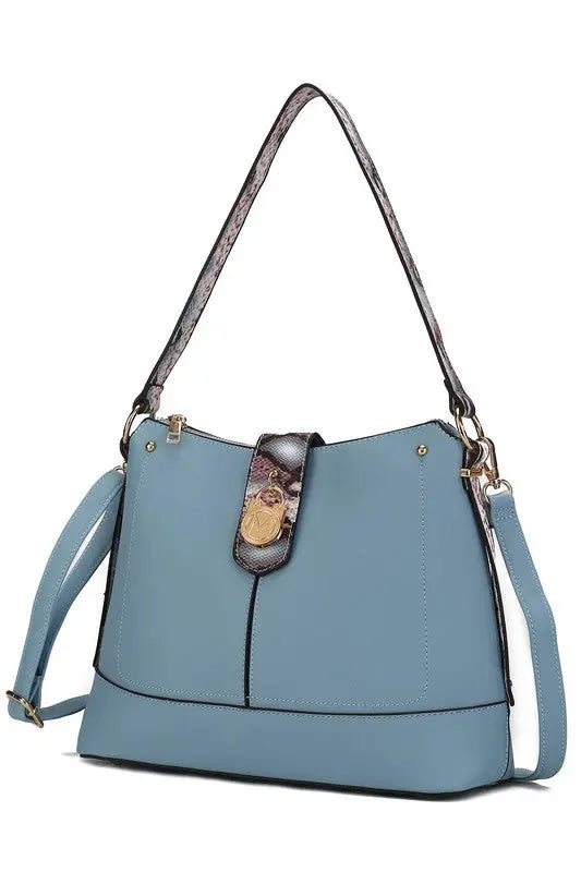 MKF Collection Snake Vegan Leather Shoulder Bag - Pure Serenity DBA