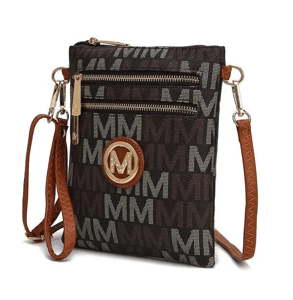 MKF Gaia Milan M Signature Crossbody by Mia K MKF Collection by Mia K