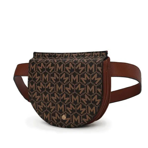 MKF Daksha Half Moon Belt Waist Bag by Mia K MKF Collection by Mia K