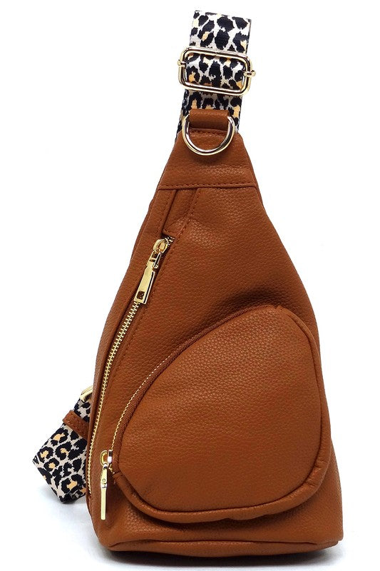 Leopard Strap Sling Backpack - Pure Serenity DBA