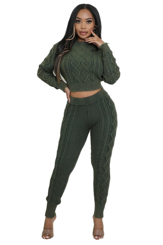 WOMEN FASHION 2PCS SWEATER PANTS SET - Pure Serenity DBA