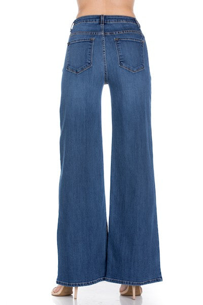 Western Wide leg jeans, baggy denim pants - Pure Serenity DBA