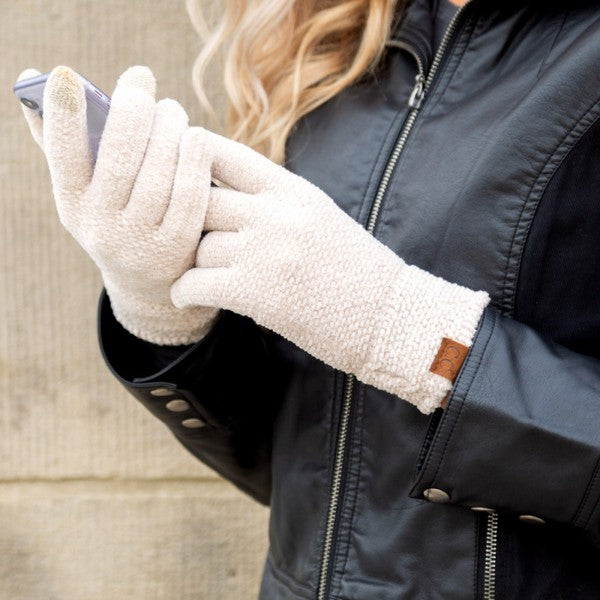 CC Chenille Touch Gloves - Pure Serenity DBA