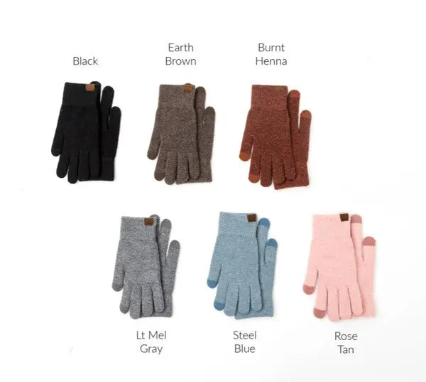 CC Cashmere Blend Touch Gloves - Pure Serenity DBA