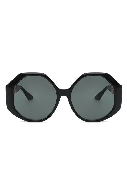 Round Circle Geometric Fashion Oversize Sunglasses Cramilo Eyewear