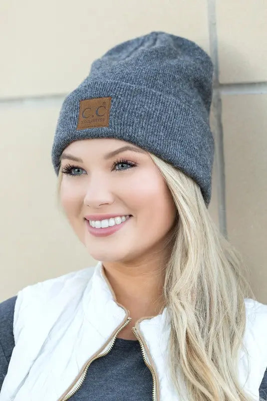 CC  Heathered Boyfriend Beanie - Pure Serenity DBA